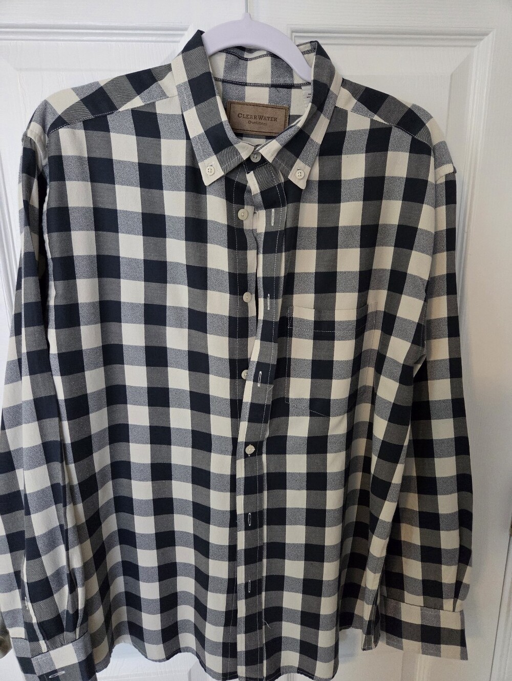 ClearWater Outfitters Black Check Shirt